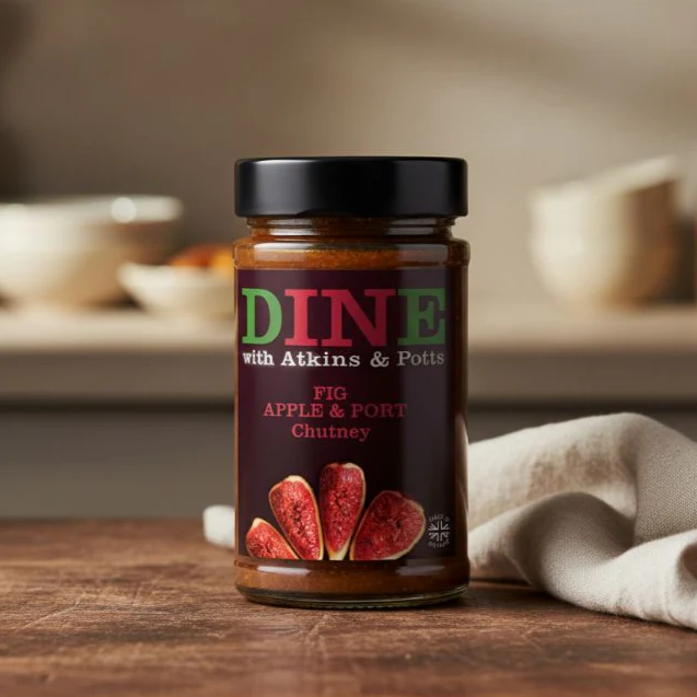 Dine with Atkins and Potts Fig Apple & Port Chutney