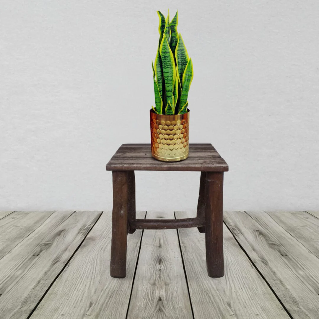 Gold Honeycomb Metal Planter