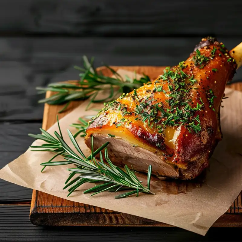 Ham Hock, Unsmoked, Cooked (Approx. 800g)
