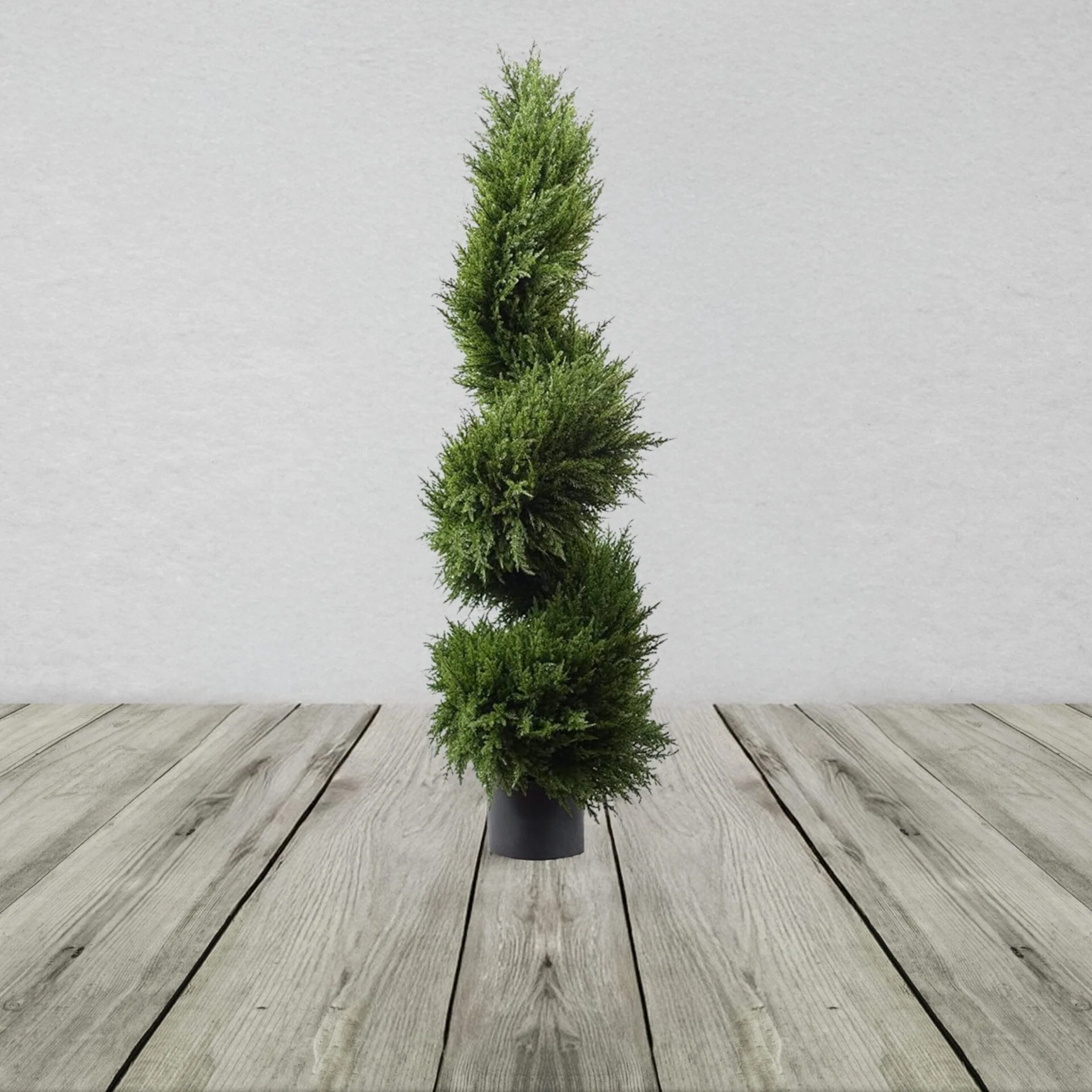 Premium Spiral Cypress Artificial Plant with Pot