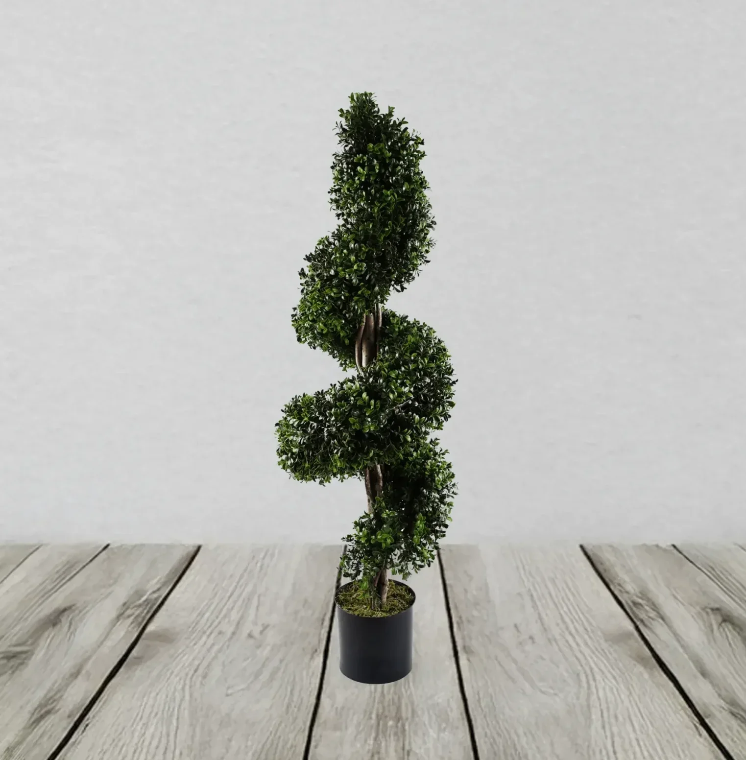 Spiral Buxus Artificial UV Resistant Outdoor Topiary Tree