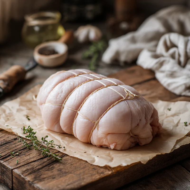 Free Range Turkey Breast Crown - Boneless, Gluten-Free Stuffing, Rolled