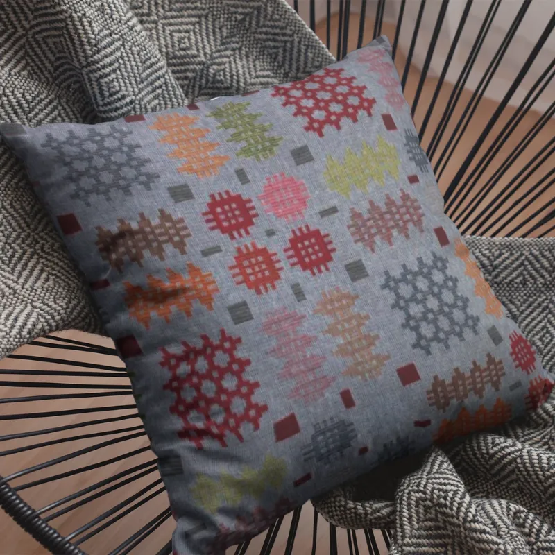 Welsh Tapestry Blanket Design Cushions Traditional Style in Various Sizes - Image 4