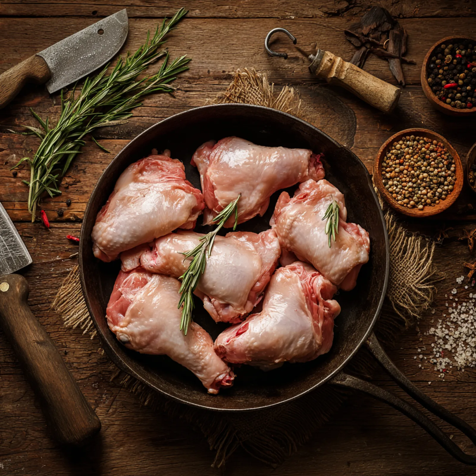 Rabbit, Whole, Jointed into 6 Pieces